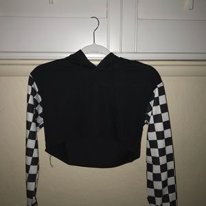 Checkered crop top